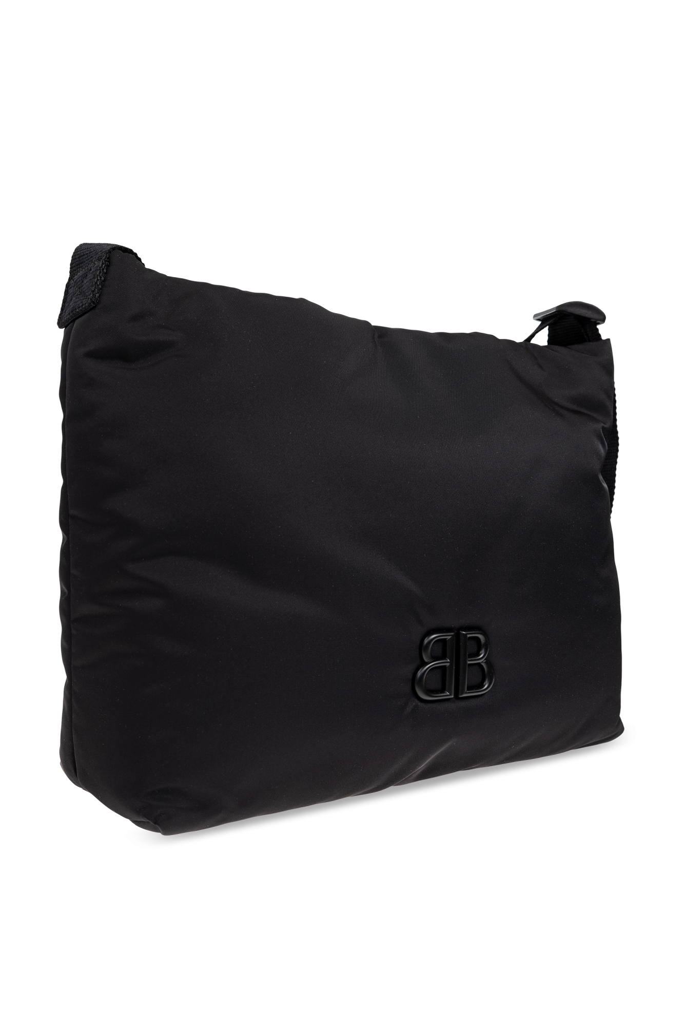 Black Shoulder bag with a logo-shaped appliqué Balenciaga